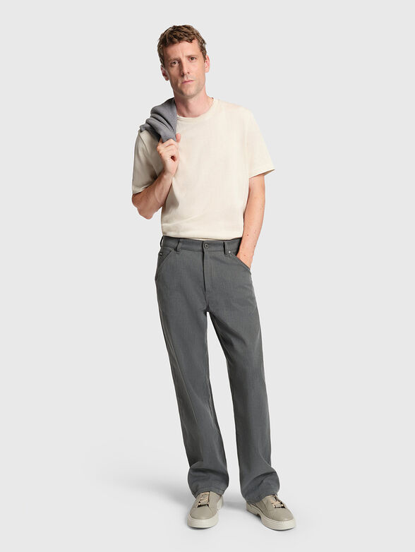 Dark blue cotton T-shirt - 2