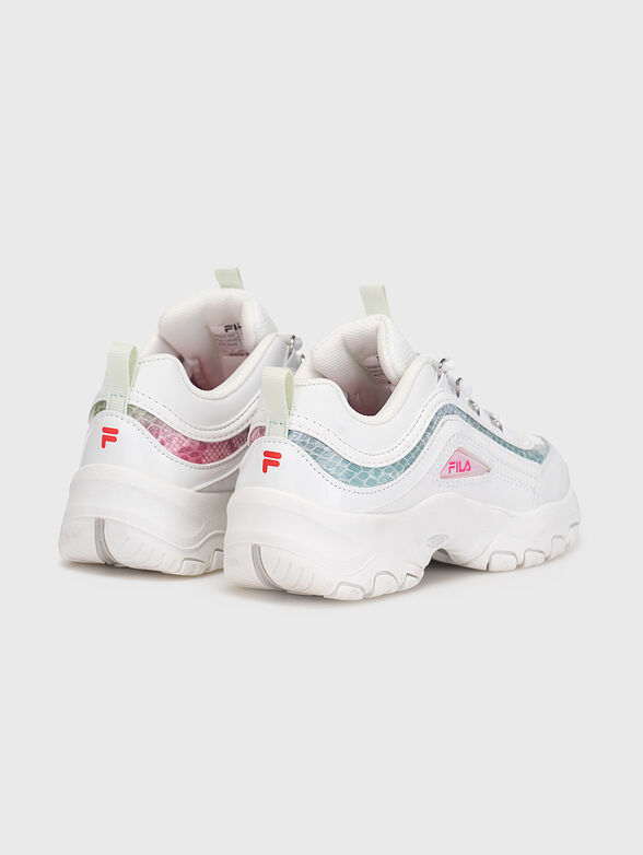 STRADA A sports shoes with snake print - 3