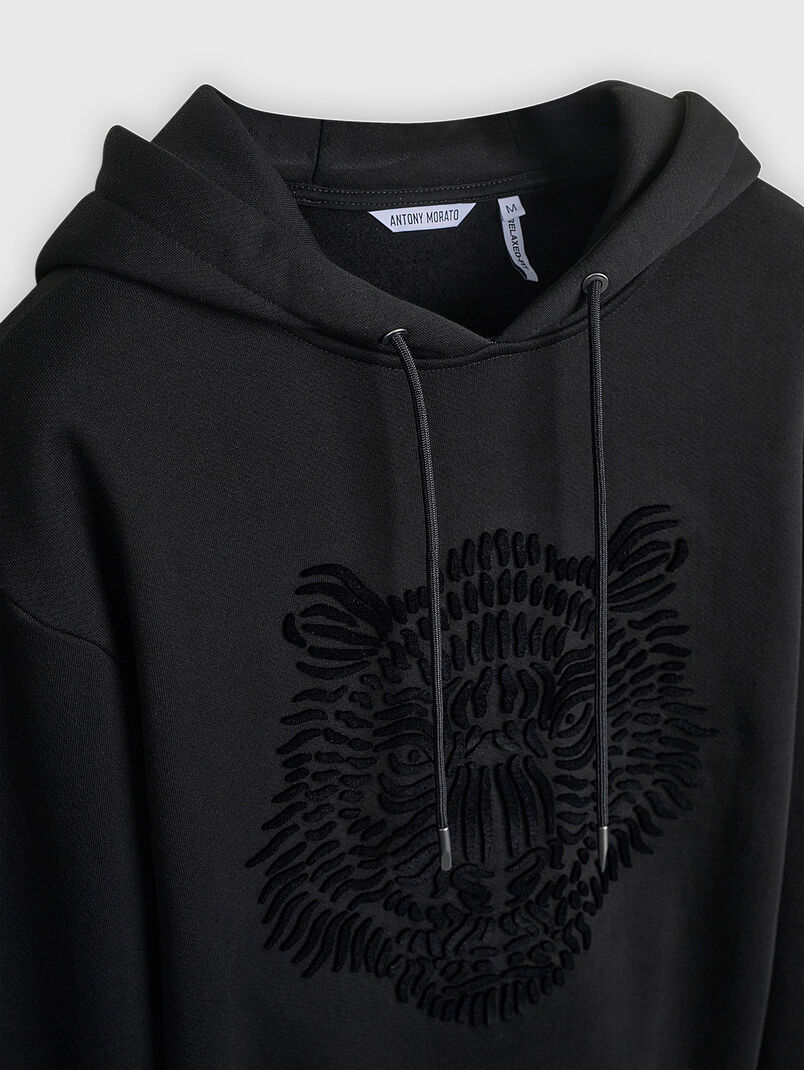 Cotton sweatshirt with logo accent - 3