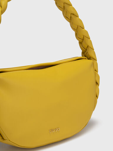 Pink bag with intertwined handle - 4