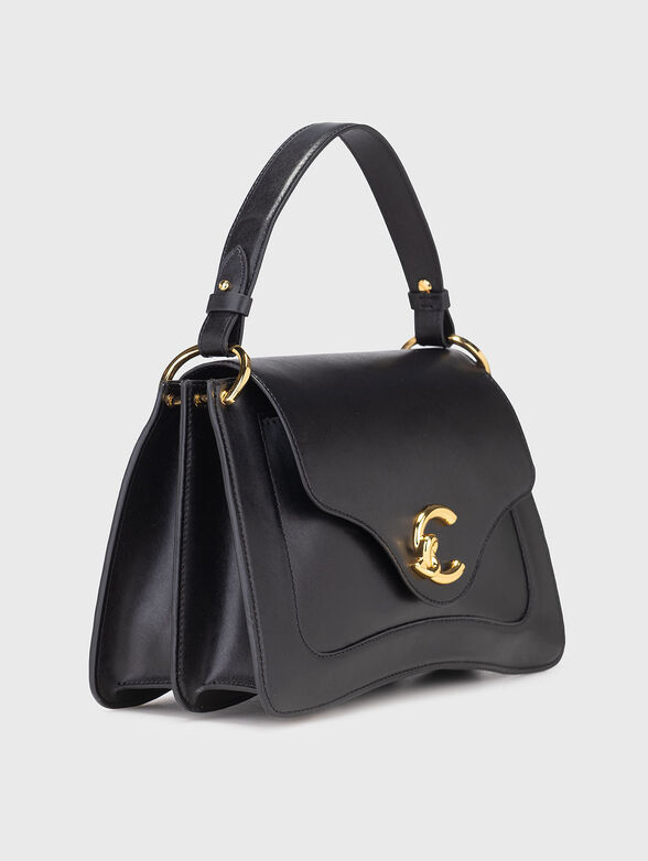 Leather bag with accent logo - 4