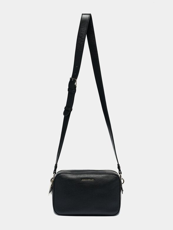 ALPHA Black leather crossbody bag - 4