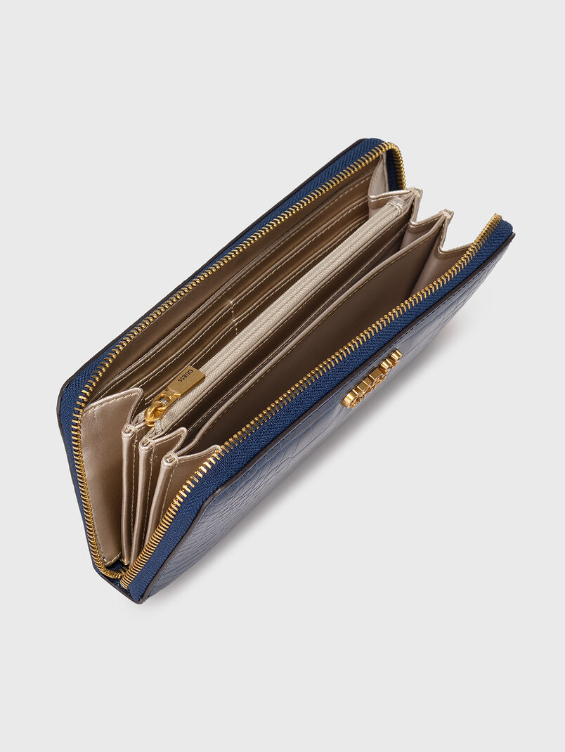 LAUREL wallet with crocodile leather effect - 3