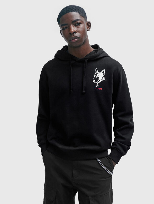DAMMICO contrst print sweatshirt  - 1