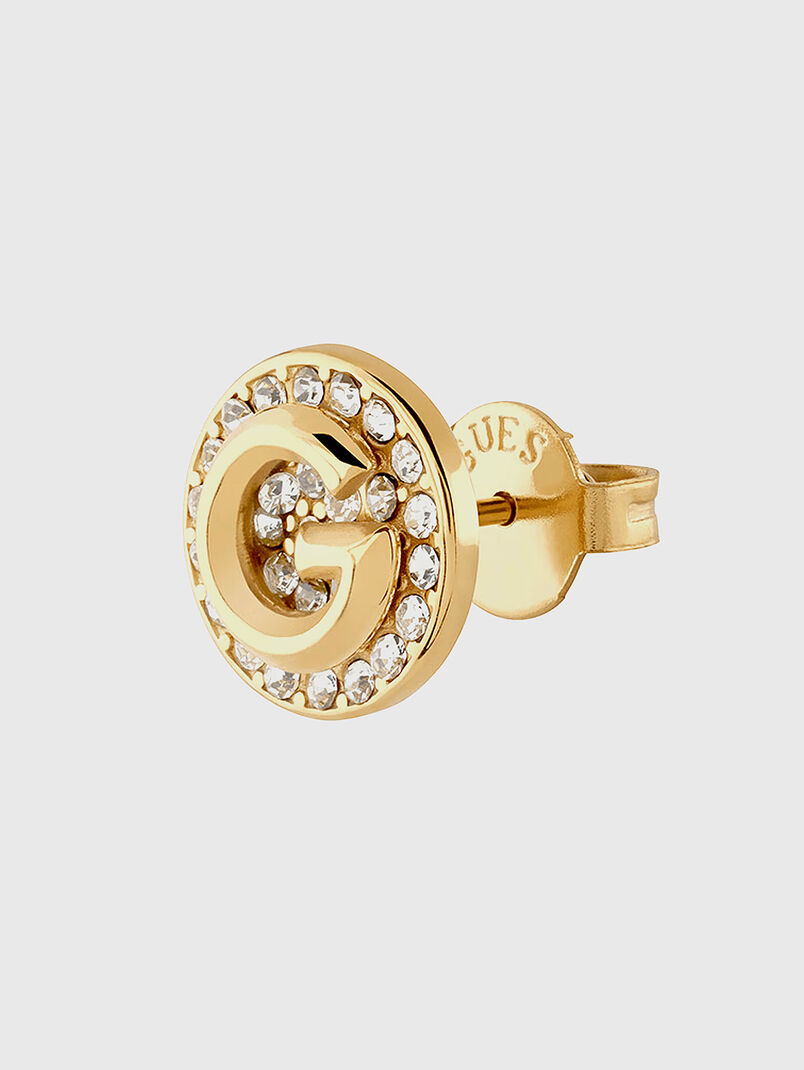 Earrings with accent logo - 3
