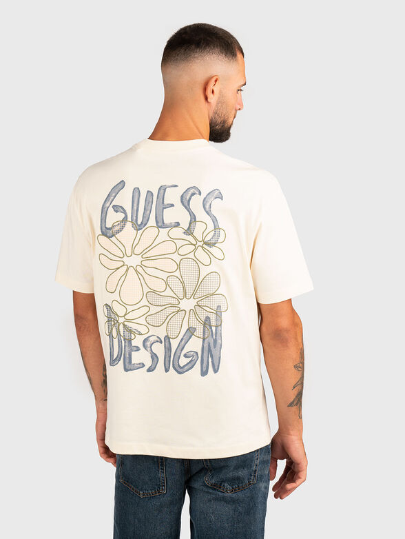 T-shirt with crew neck and floral embroidery - 2