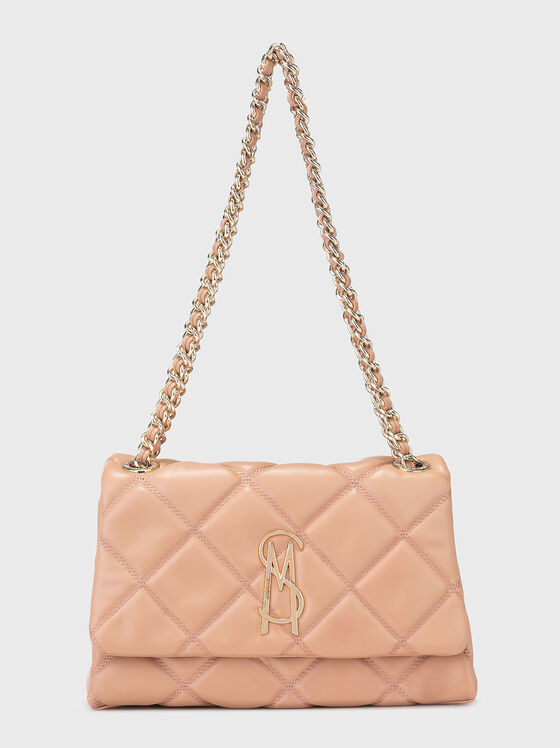 Чанта с дълга презрамка в бежово - 1