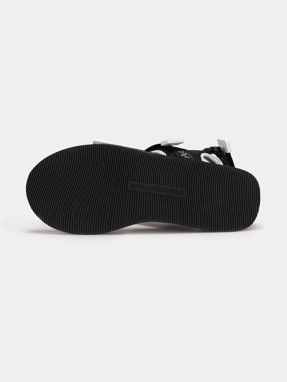 VELOCITA WEDGE KC sandals with logo lettering - 5
