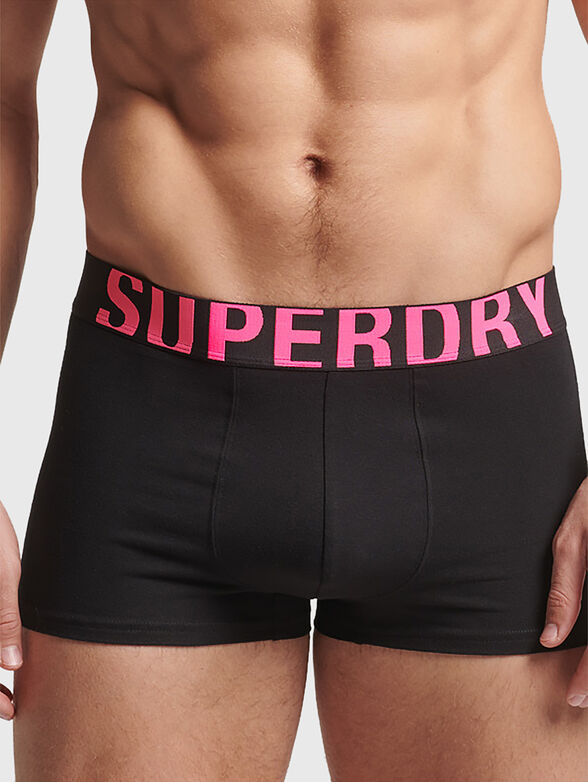 2-pack boxers with branded logo branding - 1