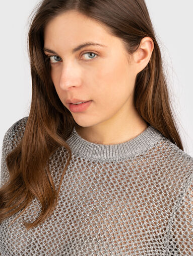 Sweater in silver color - 5