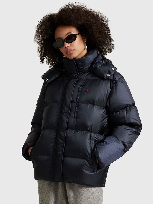 Navy down jacket - 1