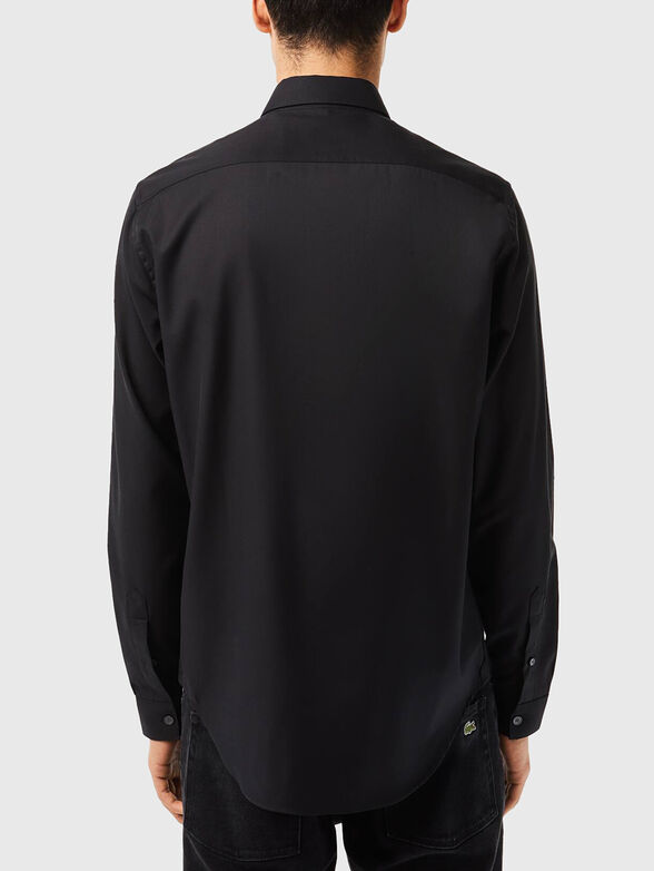 Black shirt in cotton  - 3