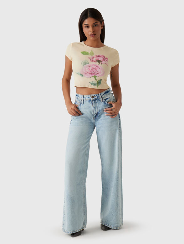 T-shirt with floral accent - 2