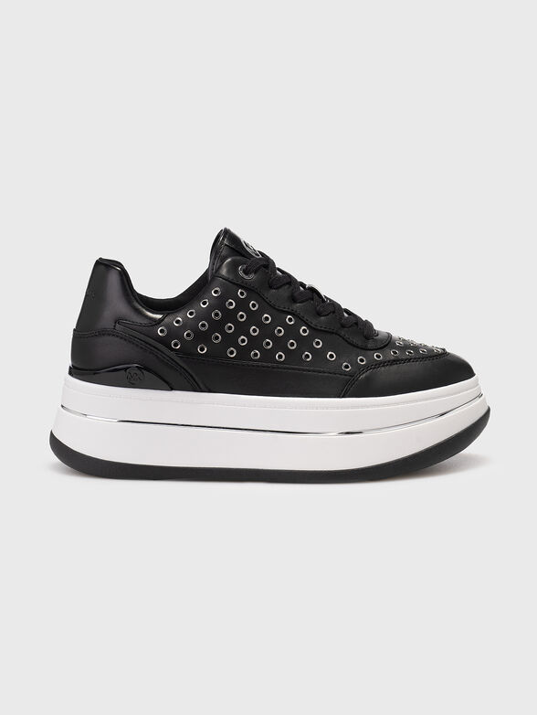 HAYES leather sports shoes on platform - 0