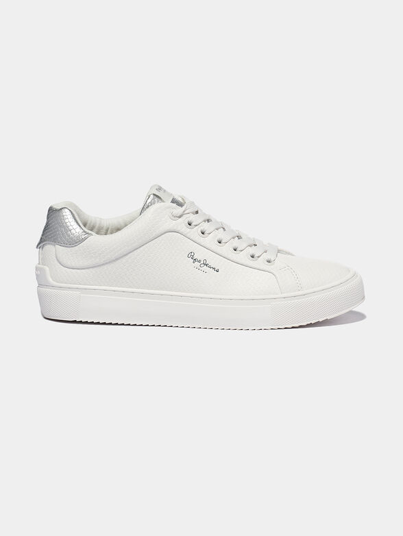 ADAMS LAMU White sneakers with silver details - 1