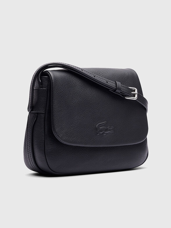 Leather crossbody bag with logo - 4