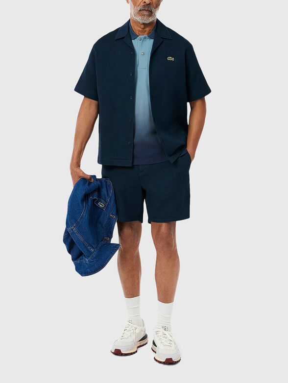 Cotton polo shirt with logo embroidery - 2