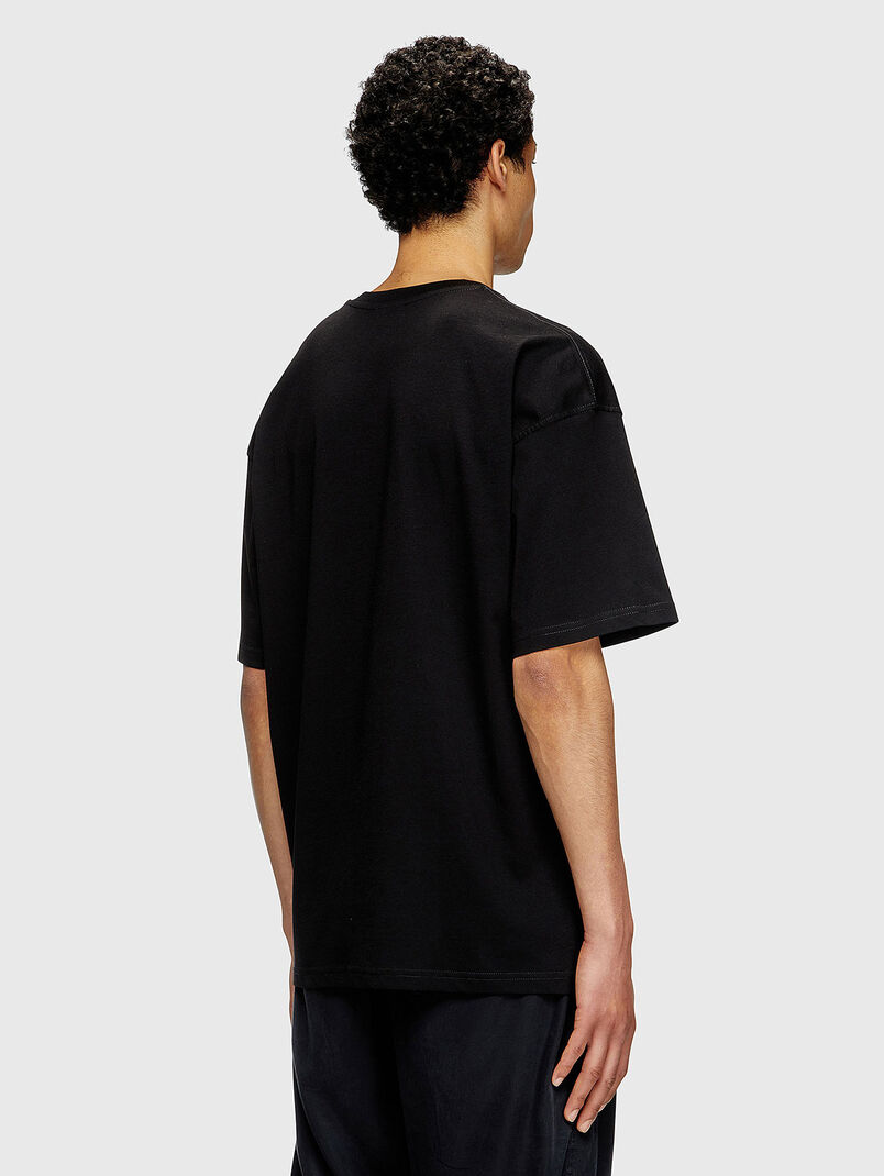 T-BOXT-T7 оversized T-shirt with accent print - 3