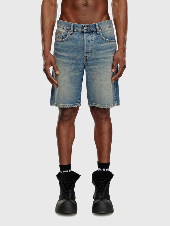 Short denim pants - 1