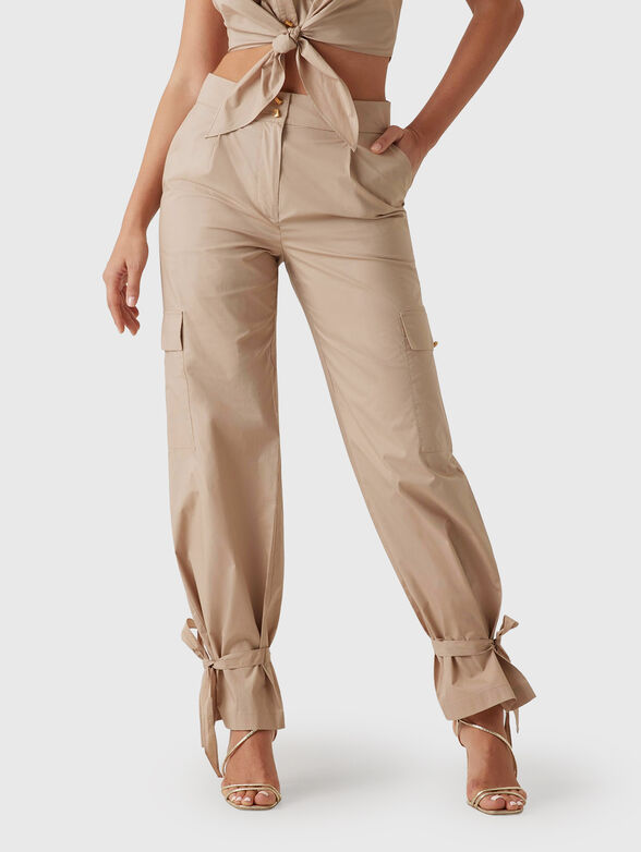 Cotton cargo pants - 1
