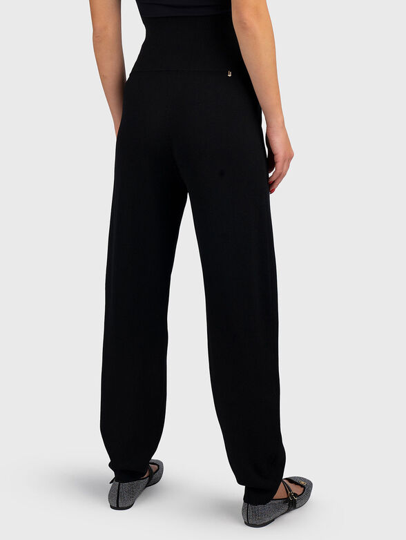 High waisted viscose blend trousers - 2
