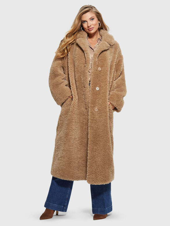 ALINA coat in brown color - 1