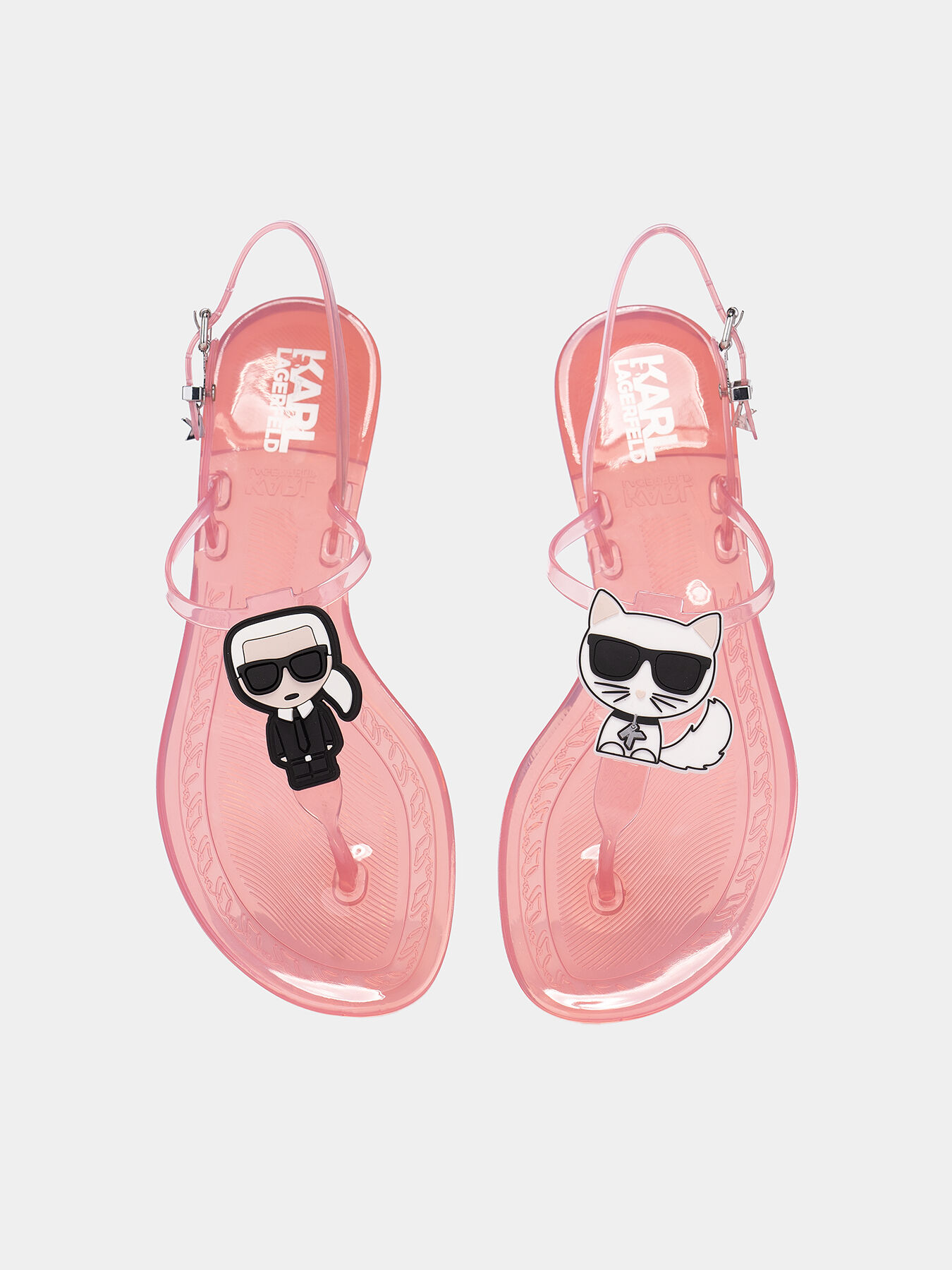 サンダル・ミュール KARL LAGERFELD Women Sandals KL80002VLP Pink JELLY KARL IKONIC Sandals brand Karl Lagerfeld