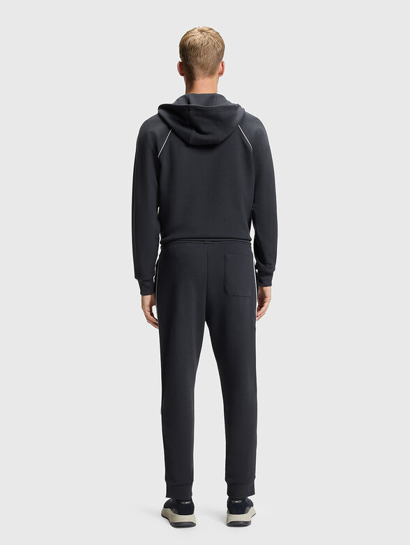 Cotton blend pants with contrasting trim - 2