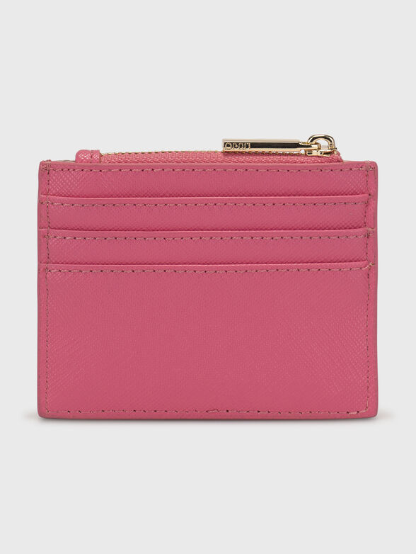 Card holder with zip in black - 2