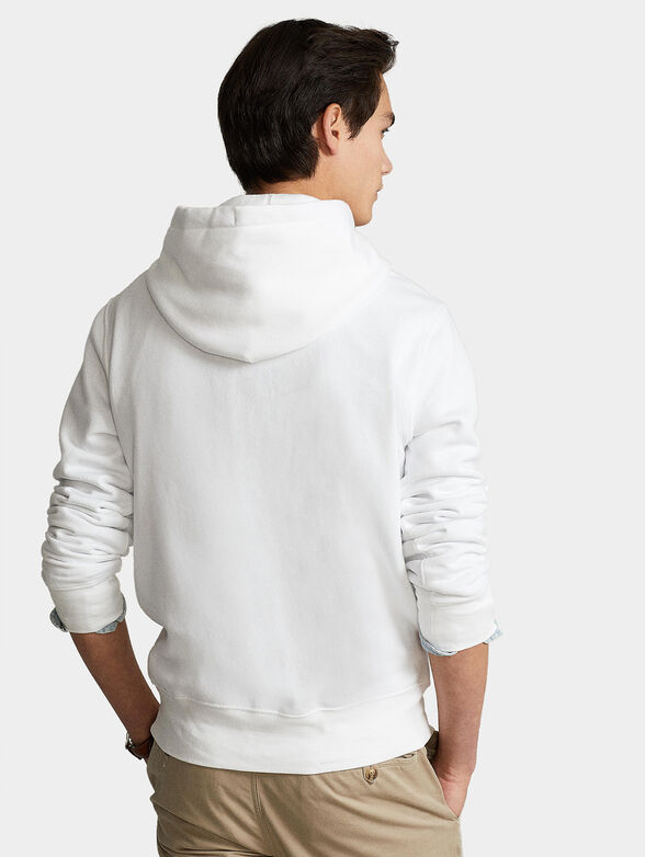 White sweatshirt with print - 3
