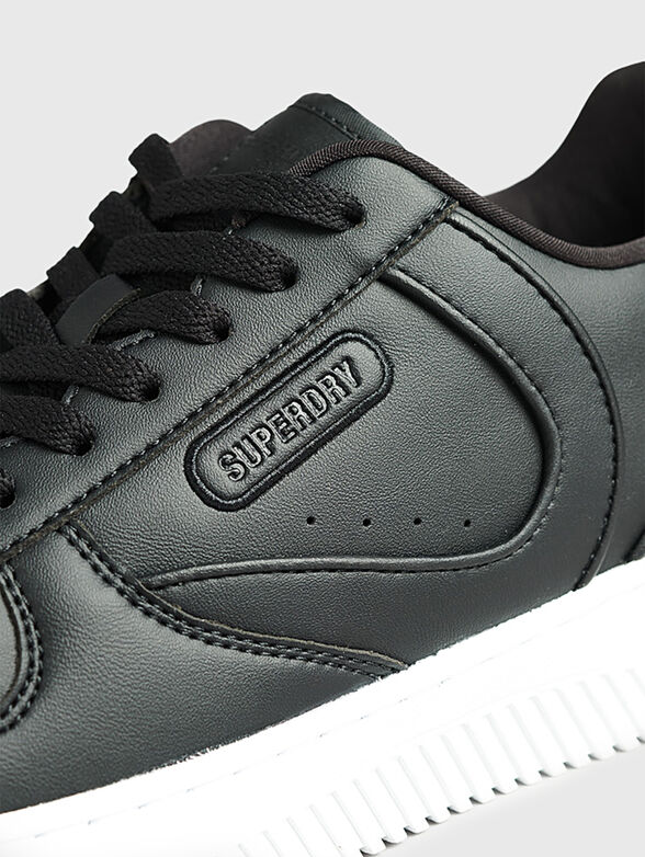 Black sports shoes from eco leather - 4