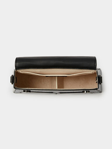 K/ESSENTIAL black bag with croc texture - 4
