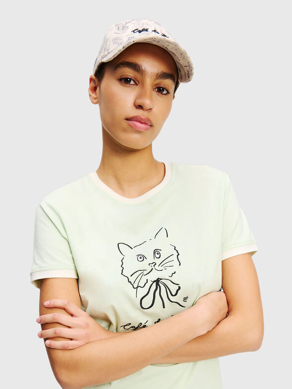 KARL LAGERFELD X JORGE PARRA print cap - 2