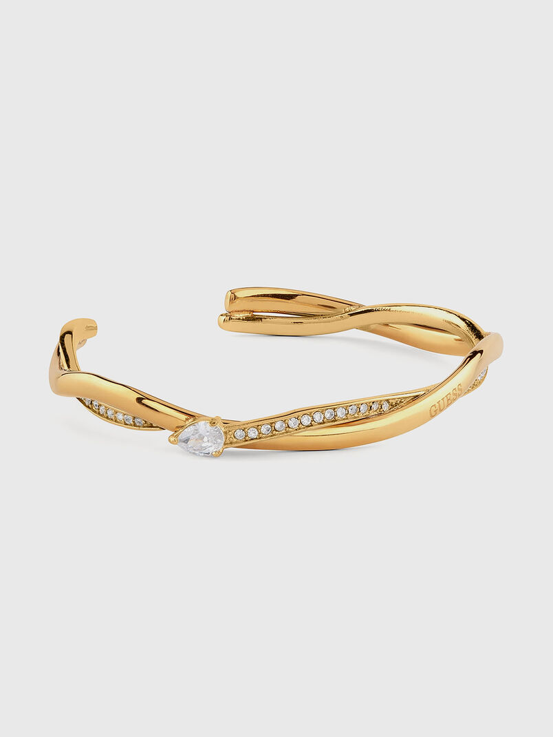 TWIST bangle with rhinestones - 3