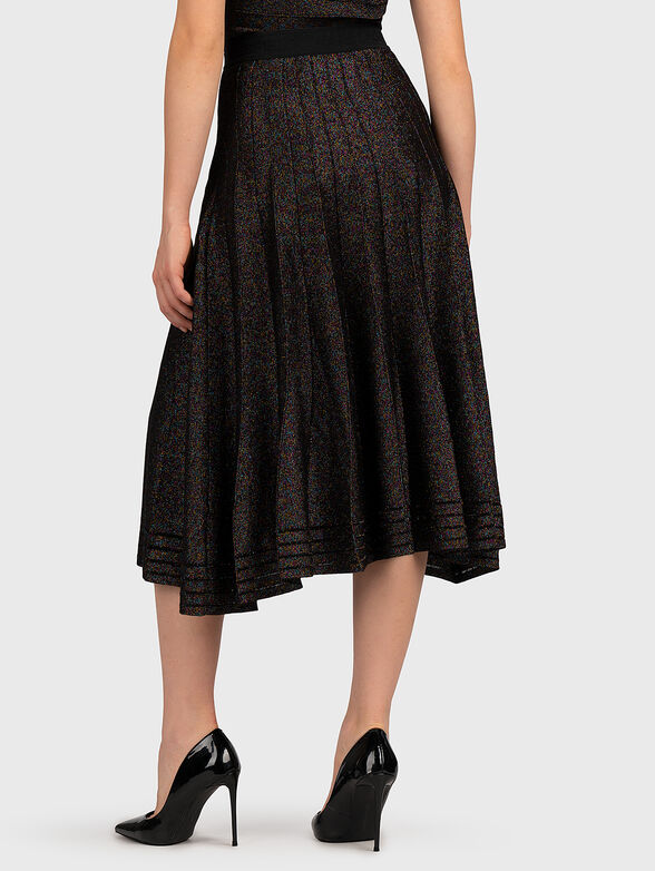 High-waisted skirt with shiny lurex threads - 3