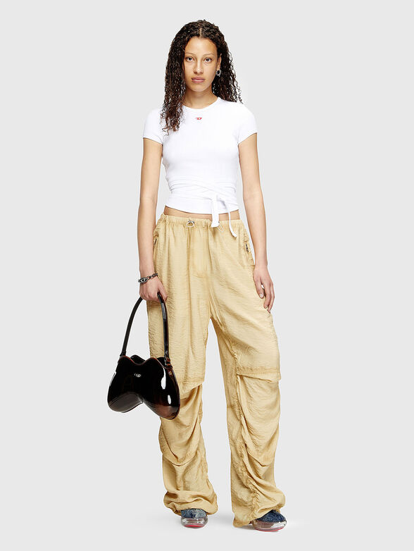 T-BUNNY-TAIL cotton T-shirt with accent back - 2