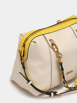 Bag with accent details in yellow color - 5