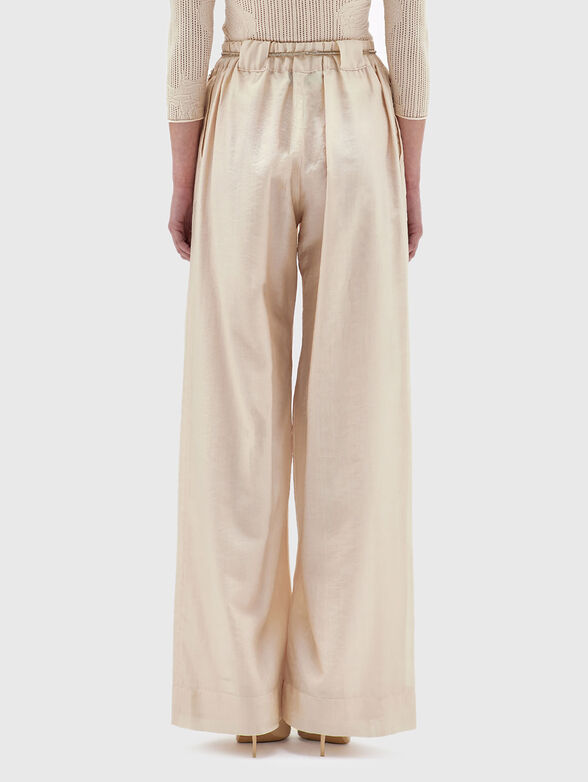 Trousers  with a high waist and wide legs - 2