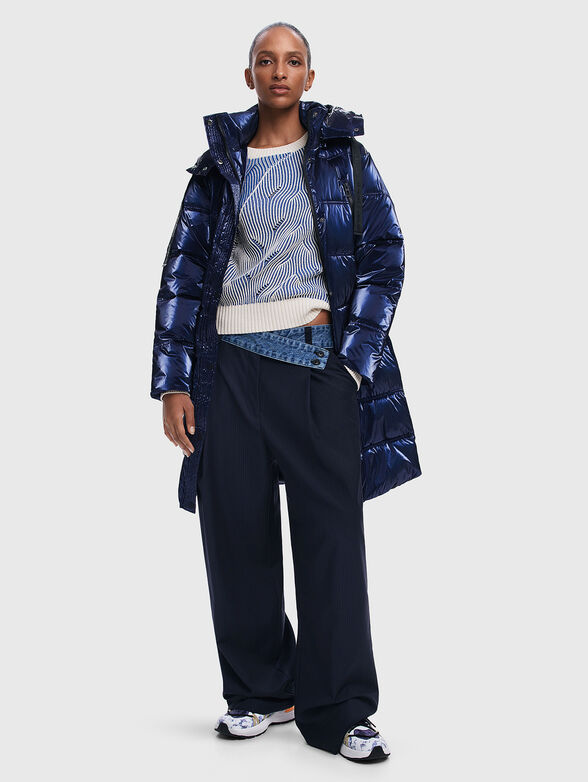 Long jacket with waist belt - 2