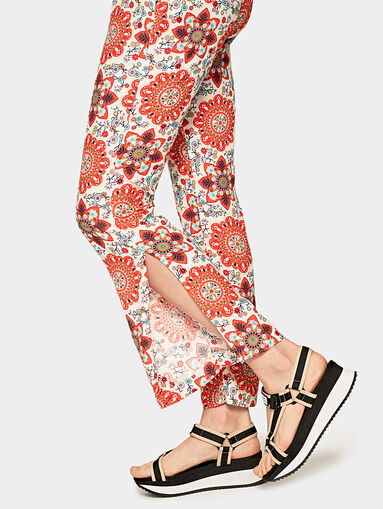 DAVINA Floral print pants - 4