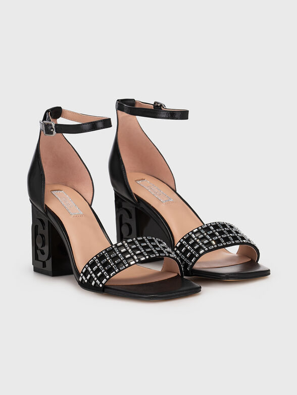 VIOLET black heeled sandals - 2