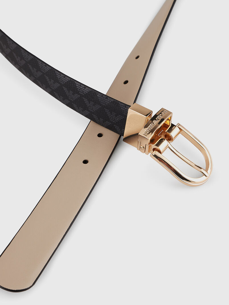 Belt with monogram print  - 3