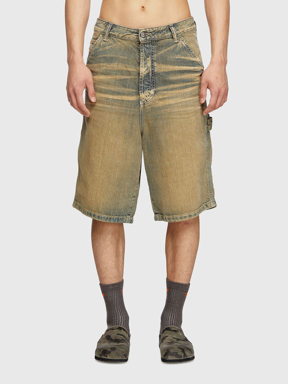 D-LIVERY short denim pants - 1