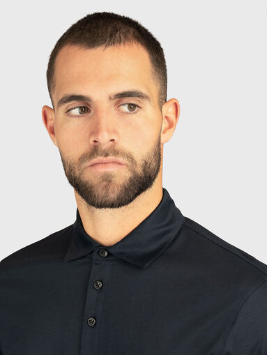 Cotton blend polo shirt - 4