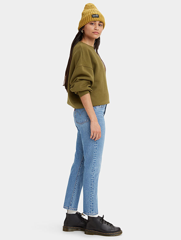 501® Levi's® high-waisted jeans in light blue color - 4