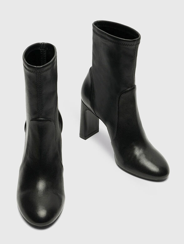 BABETTE 85 leather boots with heels - 6