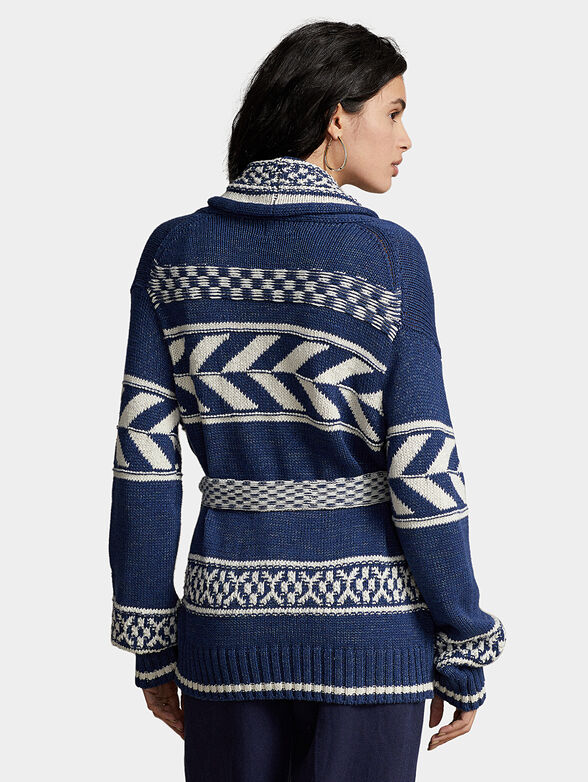 Cardigan with shawl collar - 3