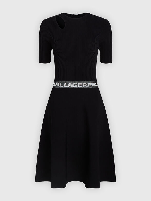 Black dress with cut-out detail - 1
