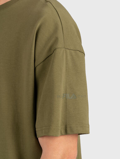 JADEN beige oversized T-shirt - 5