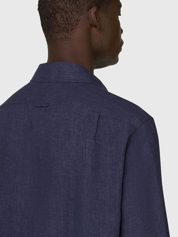Long-sleeved linen shirt - 4